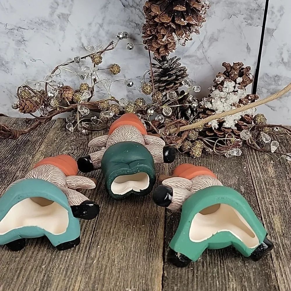 Handmade ceramic reindeer Set of 3 - Picture 8 of 8